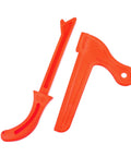Heavy Duty Woodworking Push Blocks 2 Pack Table Saw Safety Sticks Non Slip Carpenter Push Tool in red plastic design.