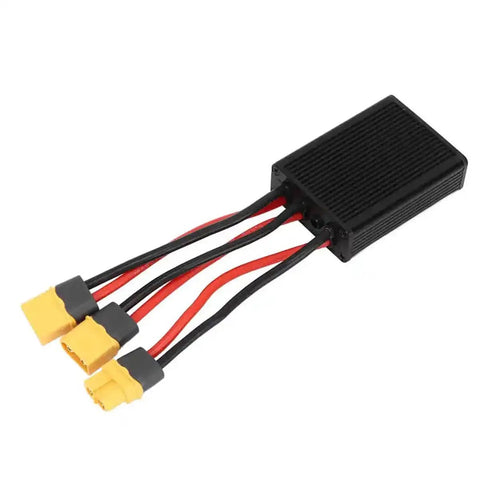 Dual Battery Discharge Converter And Parallel Module For Electric Bikes With XT60 Plug 24 To 72V DC 40A Rating Beefed Up Balancer And Quick Switch For Safe Parallel Battery Setup Perfect For 750W And 1000W Motors