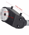 RS390 Electric Motor Gearbox 12V High Torque DC Speed Drive Replacement, dimensions labeled on black gearbox
