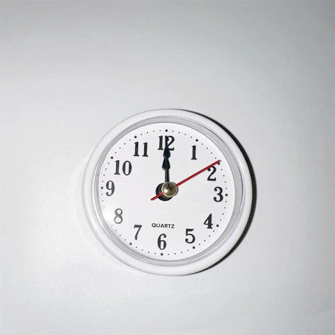 65Mm Quartz Clock Movement Kit With Rubber Mount For DIY Projects White Face Readable Arabic Numerals All In One Clock Core