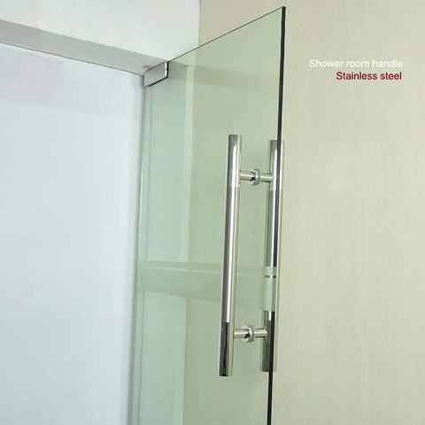 Brushed Stainless Steel Round Tube Door Handle For Glass And Wood Doors Push Pull Design Tough As Nails Door Hardware Indoor Outdoor