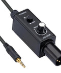 Direct Box 1 Channel Passive DI Box For Laptop Smartphone Tablet 3.5mm To XLR Converter With Ground Lift