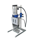 Multiple Probe Ultrasonic Sonicator For Laboratory Samples With Dual Probes Programmable Centralized Control Pro Grade Performance Fast Simultaneous Processing Adjustable Pulse And Power Self Diagnostics DH4S 1000 stainless steel stand