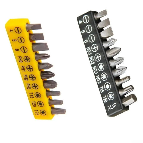 Top Tier 10 Piece Torx Impact Driver Bit Set With Hex Shank For Phone Repair And Electronics, Anti Slip Power Bits For Tough Jobs In Compact Case Storage, 10-bit steel set