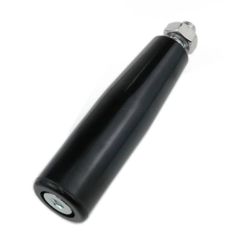 Black ergonomic conical grip Revolving Lathe Handle And Trailer Jack Hand Wheel M10 Threaded Crank with nuts for machinery use