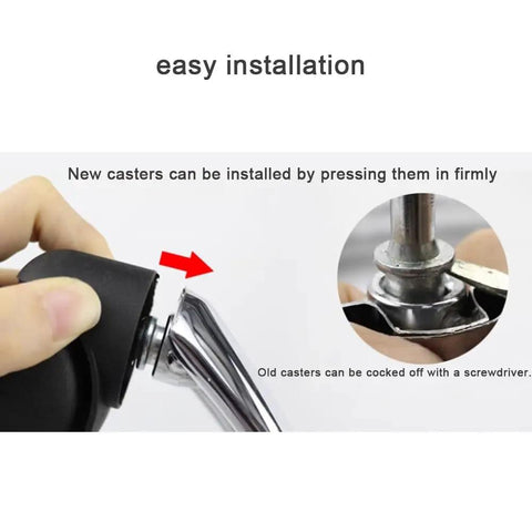 Installation process for 2 Inch Antique Brass Ball Caster Wheels Pack Of Five Heavy Duty Swivel Castors for easy use.