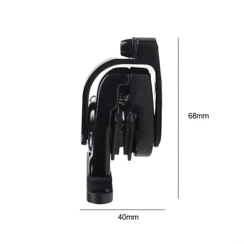 Kickass Mechanical Cable Disc Brake Set For Mountain And Road Bike Featuring Solid Aluminum Alloy Calipers, side view dimensions shown.
