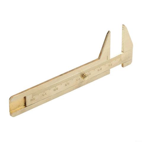 0 to 80mm Vernier Caliper For Jewelry Making Precision Sliding Gauge Dual Scale Inside And Outside Measurement Brass Ruler Non Magnetic