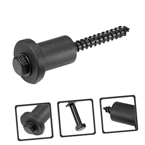 Sliding Barn Door Track Hardware Kit With Wall Spacers And Connectors For No Fuss Installation Pipe Clamp And Screws close-up