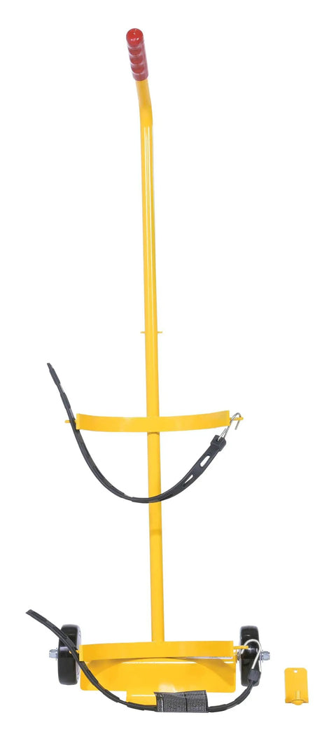 FEC-1 Steel Fire Extinguisher Carrier With 100 Lb Capacity Yellow, Welded Steel Construction Visible