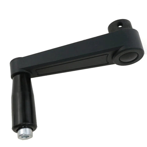 12mm Hole Diameter Folding Nylon Crank Handle with Revolving Handwheel for Industrial Machines, Durable Easy Grip Tool