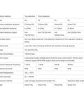 Technical specifications table for 12 To 24V DC Inductive Proximity Sensor Switch NPN Normally Open 3 Wire Metal Detector.