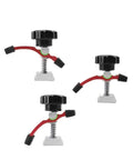 Two Pack Mini T Track Hold Down Clamp Set In Red Aluminum Double Groove Quick Lock Jigs For Woodworking And CNC Engraving