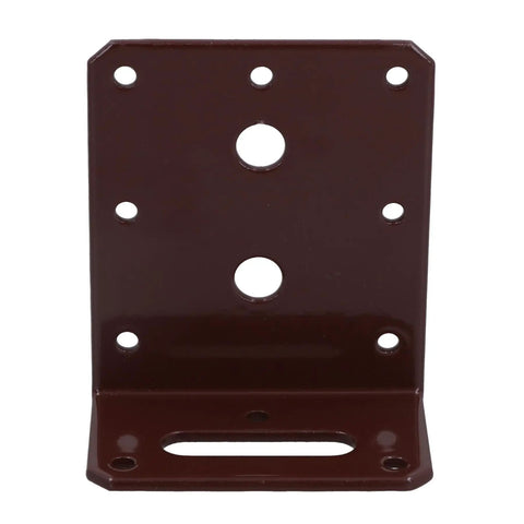 Heavy Duty Steel Angle Corner Brace L Shaped Reinforcement Fastener Plate 80 By 40 By 75mm with holes for installation.
