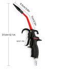 Pro Air Pressure Blow Gun With Beast Mode Jet Nozzle 230 Max PSI Adjustable Air Flow Rubber Tip Quarter Inch Inlet Ergonomic Trigger