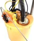 Premium Diesel Lift Pump Assembly For 2010 Dodge Ram Heavy Duty Trucks with yellow housing and wires for fuel system installation.