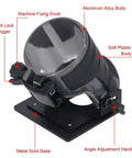 Kickass Adjustable Aluminum Router Base For Woodworking Crews Clean Edge Profiling And Precision Bevel Cuts Heavy Duty Trimming Rig with angle adjustment handle.
