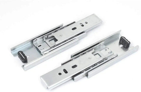 Four Inch Full Extension Drawer Slides Quiet Ball Bearing Upgrade Kit, 1 Pair, Super Smooth Steel Slides For Cabinets And Drawers
