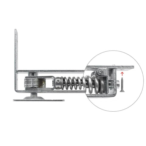 Double Action Spring Hinge With Cover Plates For Wood Doors Self Closing Top Pivot Hinge Adjustable Torque Stop Function