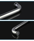 Stainless Steel Glass Shower Door Handle Push And Pull Single Sided 500mm Rustproof Grab Bar Rail Replacement Parts Durable Bathroom Door Knob Kit With No Fuss Install Hardware close-up