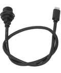 Everyday Ip67 Waterproof Extension Cord Half Meter Professional Grade Durable Heavy Duty Flexible Outdoor Power Cable Tough As Nails Extension Lead No Fuss Power Runs For Backyard Setup And Smart Gadgets with black rubber jacket.