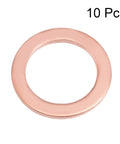 Premium 10 Pack Copper Flat Washers 14Mm Inner X 20Mm Outer X 1.5Mm Thick Heavy Duty for secure fastening.