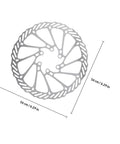 Heavy Duty Mountain Bike Disc Brake Pads For Hydraulic And Mechanical Setups Featuring Ventilated Core Design circular metal disc brake, 16 cm diameter.