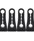 Universal Car Door Lock Dampers That Straight Up Kill The Rattle For Smooth Closings Boost Noise Damping Ease Hinge Strain Heavy Duty Auto Silent Install Kit - black rubber mounts set.