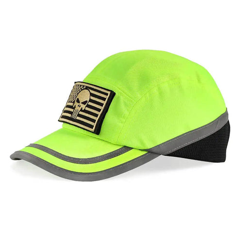 Bump Cap Navy Blue Lime Classic Baseball Hat Style Lightweight Breathable Head Protection Cap For Adults Men Women With Removable ABS Inner Shell