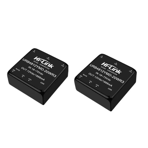 Road Ready Dc Dc Switching Step Down Power Module 20W 48V To 12V 1666Ma isolated voltage regulator adapter units displayed.