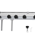 Pro Woodworker Game Changer Planer Blade Sharpener Jig With Rock Solid Knife Holder showing adjustable clamps and precision rail.