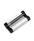150mm Linear Sliding Rail Guide With MGN9H Carriage Block For 3D Printers And CNC Machines, stainless steel, isolated view.