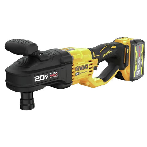 Pro Grade Brushless Cordless Drill Kit With 7/16 Inch Quick Change Chuck, featuring battery and ergonomic handle for job site use.