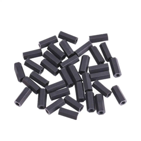M3 300Pcs Black Nylon Hexagon Spacer Screws And Nuts Kit With Dope High Temperature Resistance Insulation And Non Conductive Properties Perfect For Office Gear And Electroplating Projects, black nylon spacers