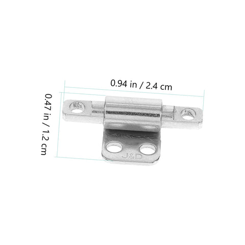 Heavy Duty Friction Hinge Set With Damping For Do It All Portable Projects And Laptops, stainless steel, measured dimensions