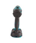 Heavy Duty Cordless Drill Driver Delivers Kickin Torsion Power Dual Speed Settings Built In Led Lamp And Grippy Ergonomic Handle For Tough Wood Tile Steel Jobs front view with battery pack