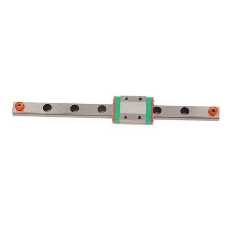Miniature Linear Slide Bearing Kit With 9mm Stroke And 25mm Travel, Steel Lightweight Block, 100mm Compact Rail, 4 Point Design Kit