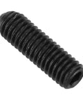 Deadset Strong M3 Hex Socket Spring Ball Plungers, 20 Piece Carbon Steel Fastener Set With Durable Black Oxide Finish close-up of black plunger screw.