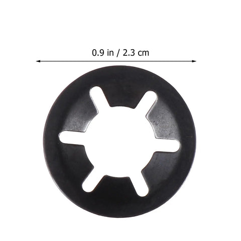 Internal Tooth Lock Washers Fasteners Kit 340pc Set with 0.9in black star locking washer, durable metal for industrial use