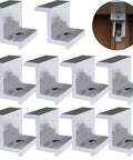 10 Pack Aluminum Alloy End Clamps for Solar Panel PV Mounting Brackets Fits 30mm 32mm 35mm 40mm Frame Heights