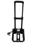 Folding Hand Truck Cart With Large Capacity Lightweight Yet Sturdy Dolly For Shopping Travel Moving And Office Tasks Retractable Tie Rod For Easy Loading And Compact Foldable Design For Car Or Closet Storage, black metal folded