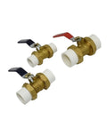 Rock Solid PPR Brass Ball Valve Featuring Smooth Twist Handle And Leak Free Flow Control For 20 25 And 32 Mm Piping Runs in assorted sizes.