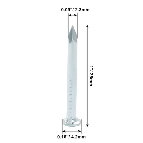 Premium Top Shelf One Inch Cement Nails Rock Solid Fastening For Any Tough Job Site Heavy Duty One Hundred Pack Carbon Steel Point Tip Hardware Nails For Home Repair And Carpentry