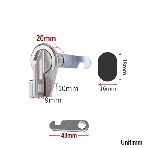Cam Lock With Padlock For Lockers And Mailboxes Storage Boxes Wardrobes And Electronics Cabinets Easy Install Heavy Duty Metal Lock