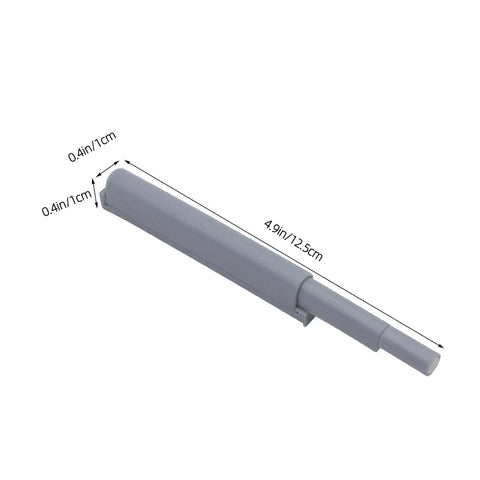 5 Pack Cabinet Door And Drawer Dampers, Soft Close Silent Buffers For Kitchen Cabinets in Grey ABS with dimensions 0.4x4.9 inches