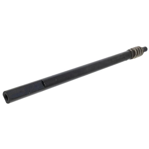 Worm Shaft Replacement Part For Outdoor Power Equipment OEM 91704126, black metal, for mowers and garden tools, angled view
