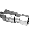 DGVI Rotary Union Swivel G1 3/8 Inch NPTM To G2 3/8 Inch NPTF, High Pressure Hose Connection With Tangle Free Live Rotation, Maintenance Free, Swiss Made Durability For Pro Use, stainless steel swivel fitting