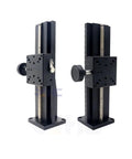 Front view of Motorized Rotary Positioning Stage Z LWZ60 Long Stroke 100 to 500 mm With Dovetail Groove Linear Slide Table