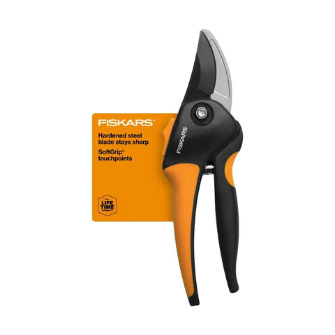 Bypass Pruning Shears For Fast Clean Cuts, Five Eighth Inch Cut Capacity, Sharp Steel Blade, Rust Resistant, Ergonomic Comfort Handle