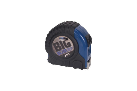 Big Blue Tape Measure Thirty Three Feet With One And A Quarter Inch Wide Blade Easy Read Markings Pro Grade For Framing And Layout
